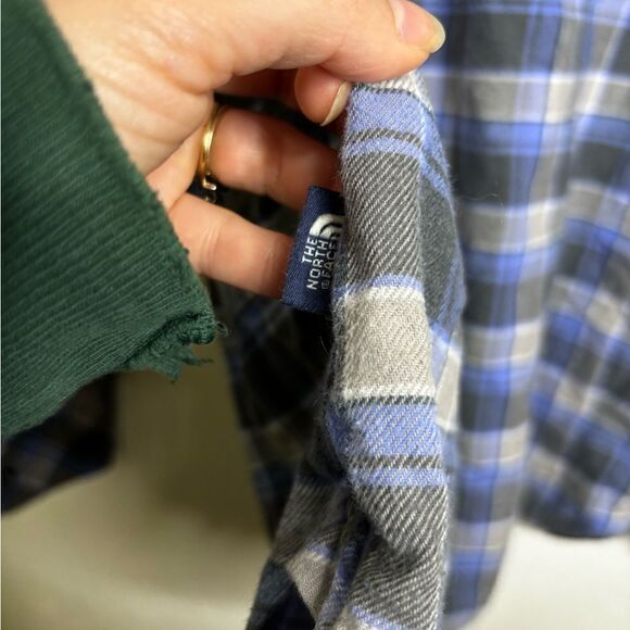 The north face long sleeve button down shirt men’s size large blue - Picture 6 of 7